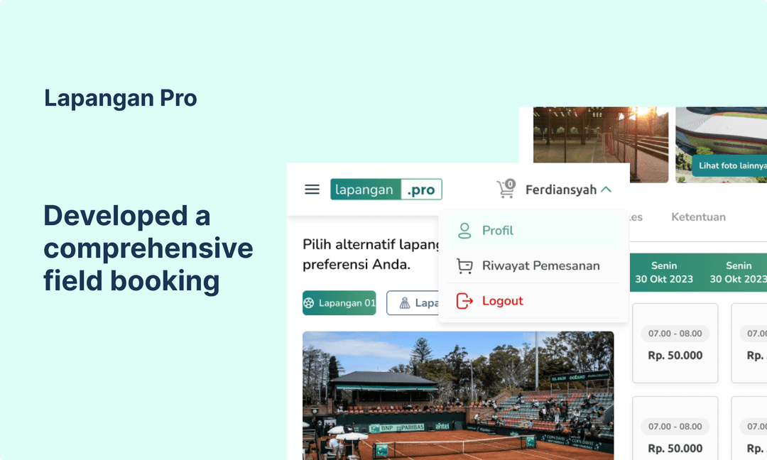 Field Booking Website